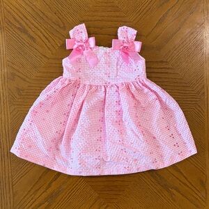 Bonnie Baby Pink Checkered Dress